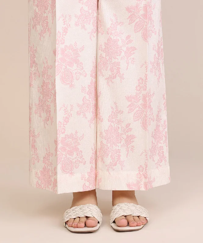 Printed Seersucker Culottes