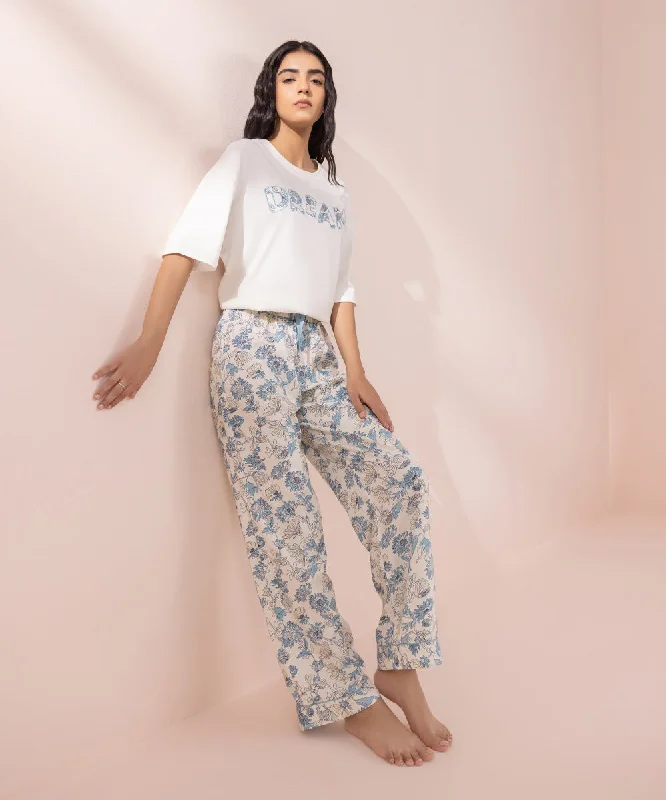 Printed Viscose Trousers